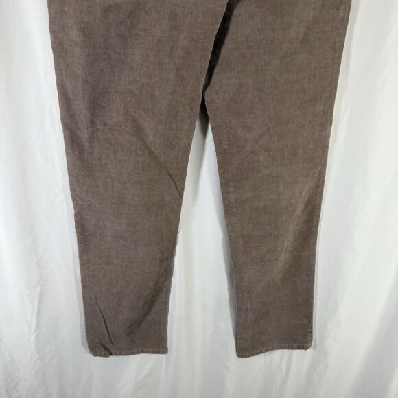 Coldwater Creek Corduroy Pants Women's 8 Brown Pockets Pull On Mid Rise - Picture 9 of 9